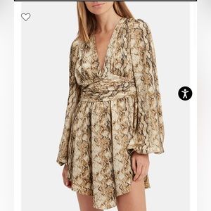 Ronny Kobo Orzora Snake Print Mini Dress